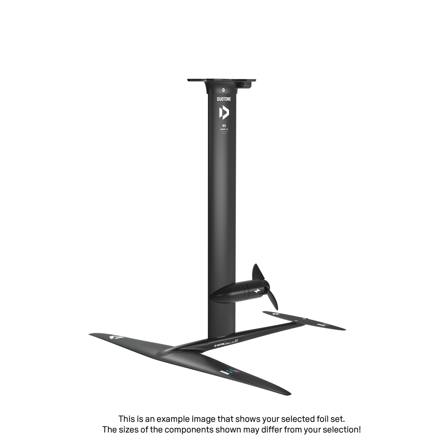eMast AL Cruise Set 80 Fuselage Aero AL 3BS 74 Front Wing Glide 2.0 SLS 1350 Back Wing Stabilizer H 235 Adapter Fuselage - Duotone Onesize