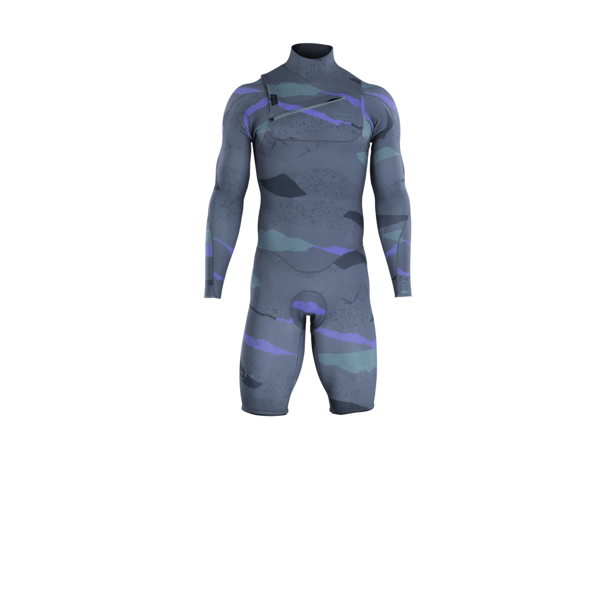 ION Men Wetsuit Seek Core 3/2 Shorty Longsleeve Front Zip 2024