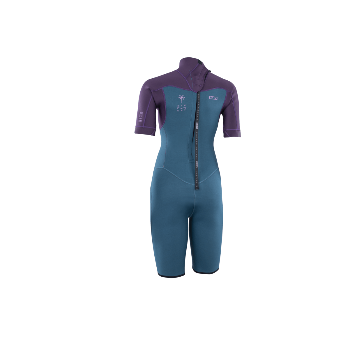 ION Women Wetsuit Element 2/2 Shorty Shortsleeve Back Zip 2024