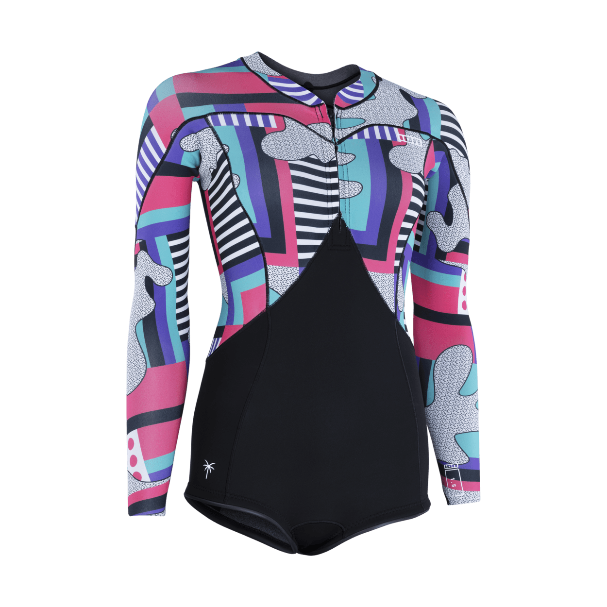 ION Women Wetsuit Amaze Hot Shorty 1.5 Longsleeve Front Zip 2024
